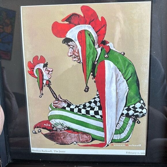 Norman Rockwell print of The Jester - Picture 1 of 4